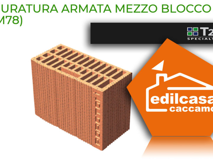 POROTON® MURATURA ARMATA MEZZO BLOCCO 25X12X19 – RIVENDITORE TOPPETTI T2D PROVINCIA MACERATA