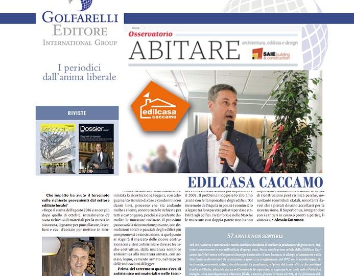 OSSERVATORIO ABITARE INTERVISTA EDILCASA CACCAMO 2020