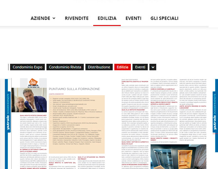 YOU TRADE RICOSTRUZIONE POST SISMA